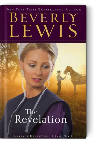 Amish woman standing in front of man and horse